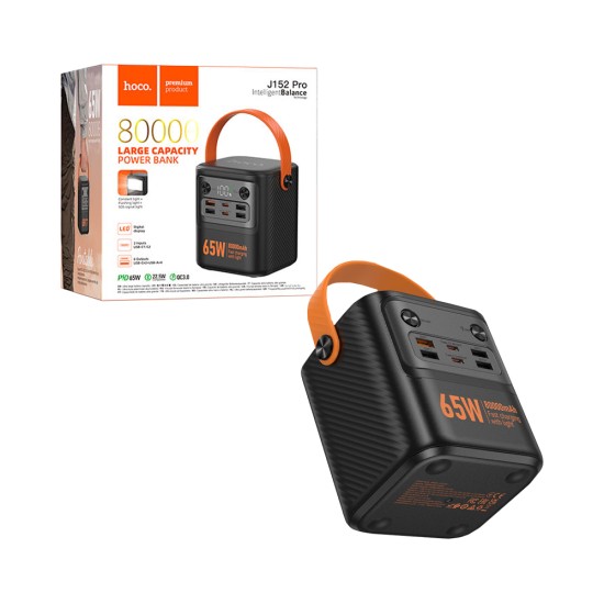 Hoco Power Bank J152 Pro Tough PD65W 80000mAh Black